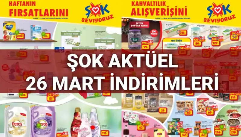 ŞOK Aktüel Kataloğu 26 Mart: Kaçırılmayacak Fırsatlar Sizi Bekliyor!