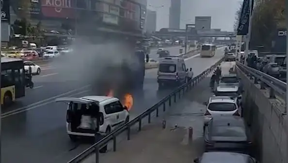 Yanan Araç Olayına TOMA ile Müdahale: Yangın Kontrol Altına Alındı