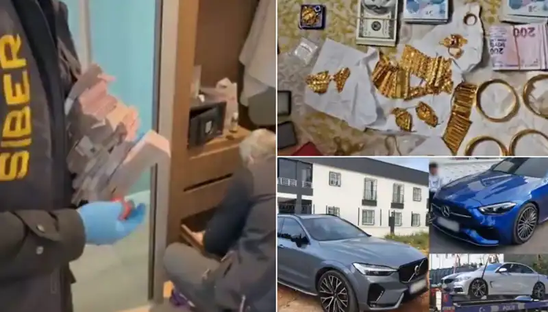 Türkiye’nin 39 Şehrinde Büyük Operasyon: Balya Balya Paralar ve Lüks Araçlar Ele Geçirildi