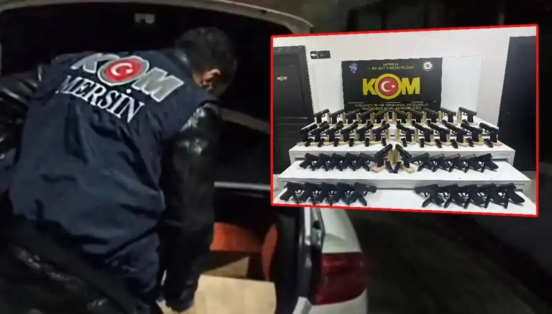 Mersin'de Şok Gerçek: Otomobil Görünümlü Silah Deposu Ele Geçirildi!