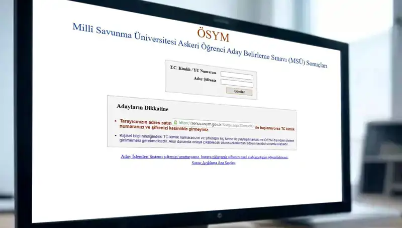 2025 MSÜ Sınav Sonuçları Sorgulama Ekranı Açıklandı mı?
