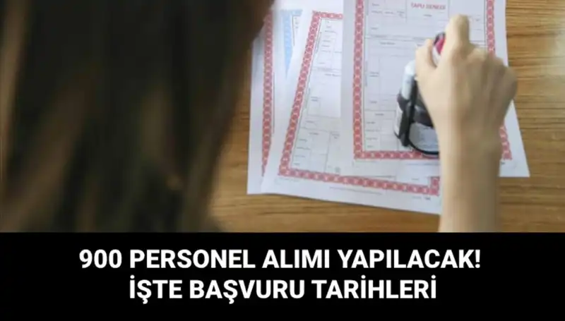 Tapu ve Kadastro Genel Müdürlüğü 900 Sözleşmeli Personel Alacak!